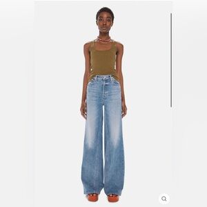 MOTHER Superior The Enchanter Heel Jeans Free & Wild size 25